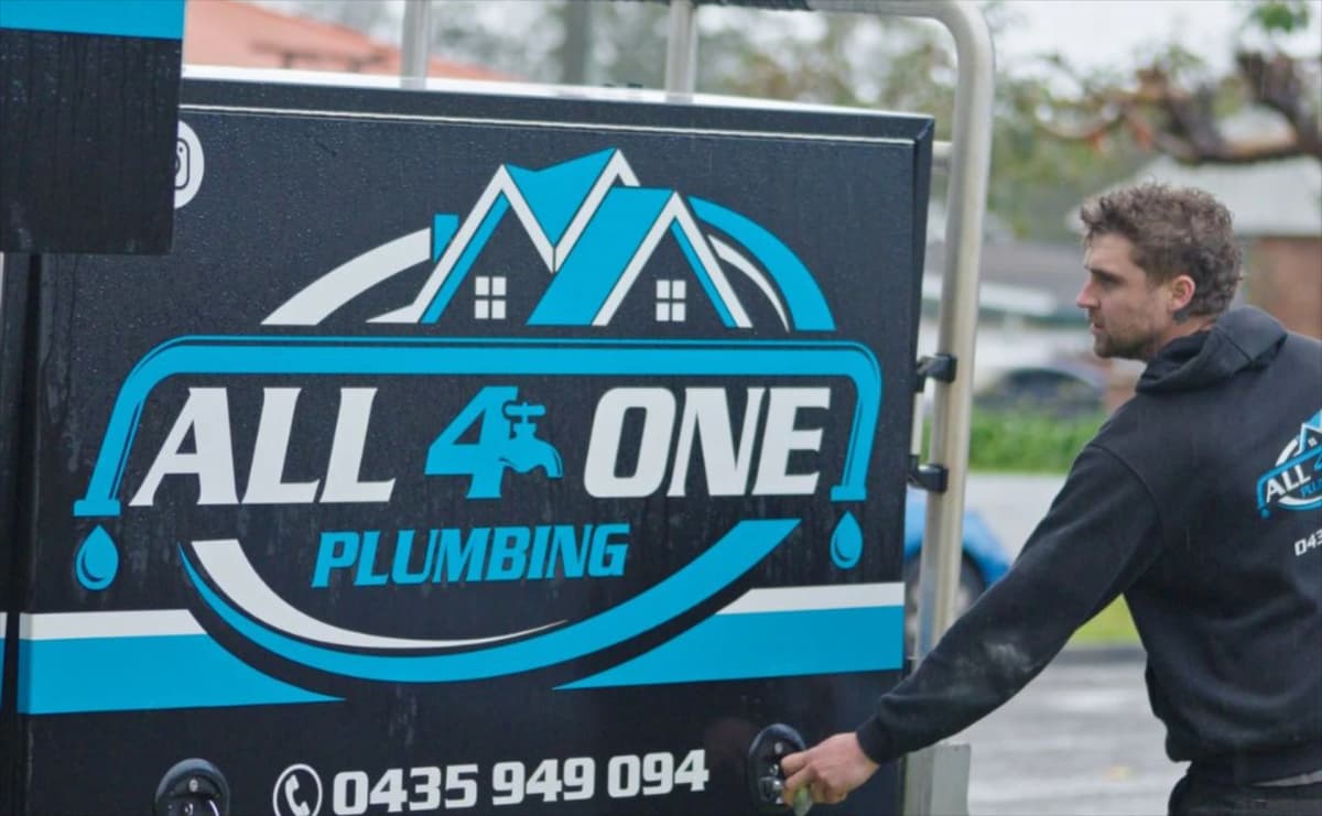 Josh from Plumber Western Sydney with the service vehicle