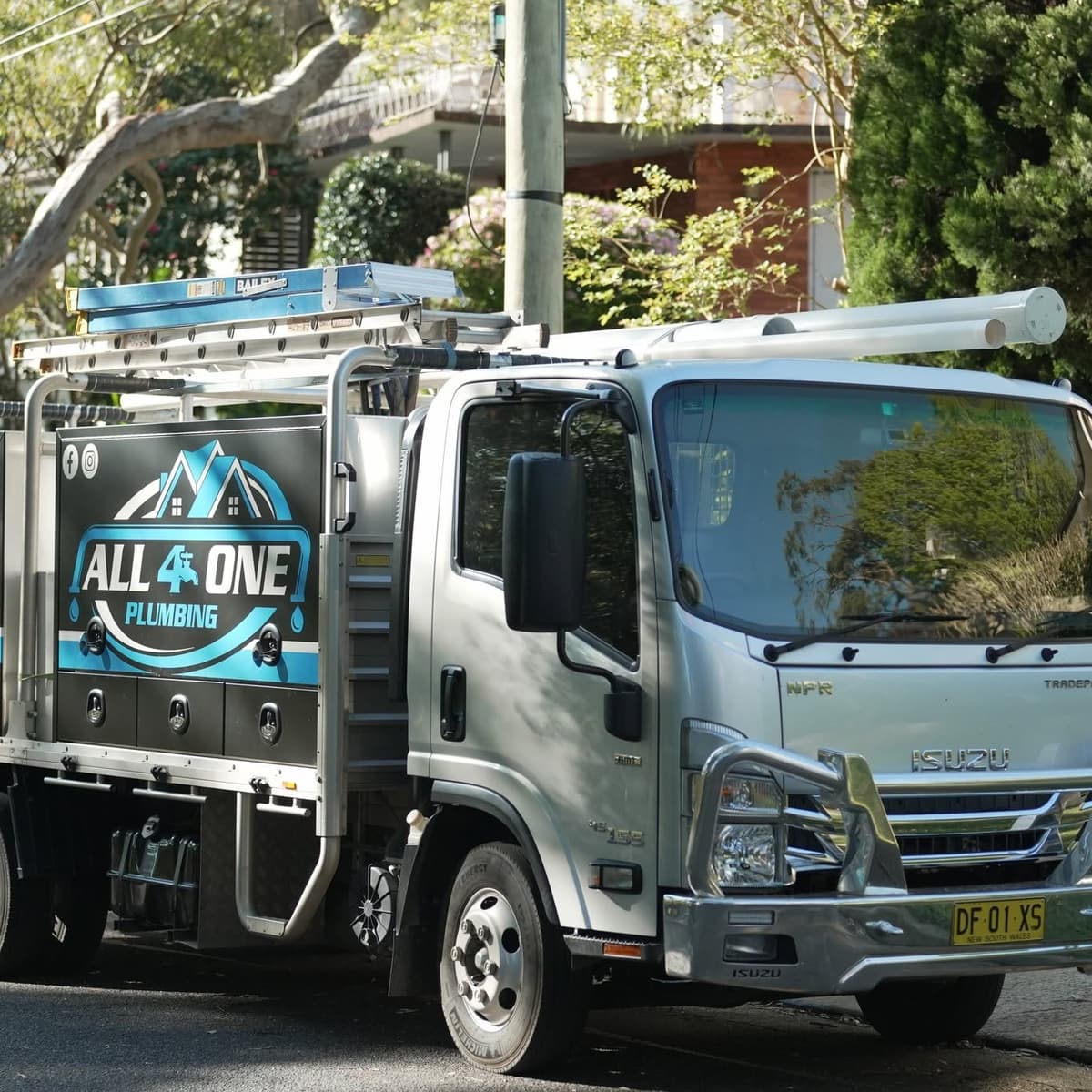 The Plumber Western Sydney truck fully loaded and ready for the day